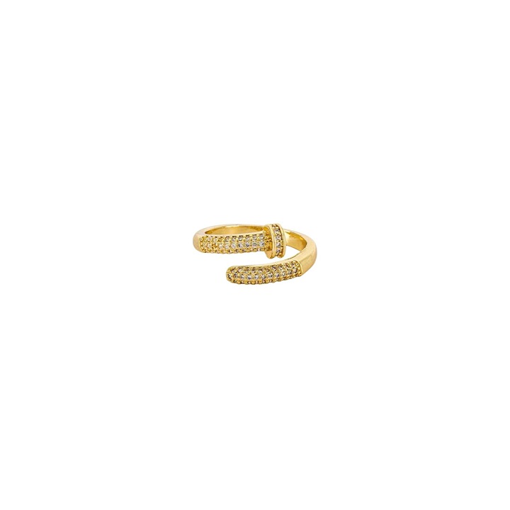 BRACHA Nail Ring in Gold One Size Womens Plated
