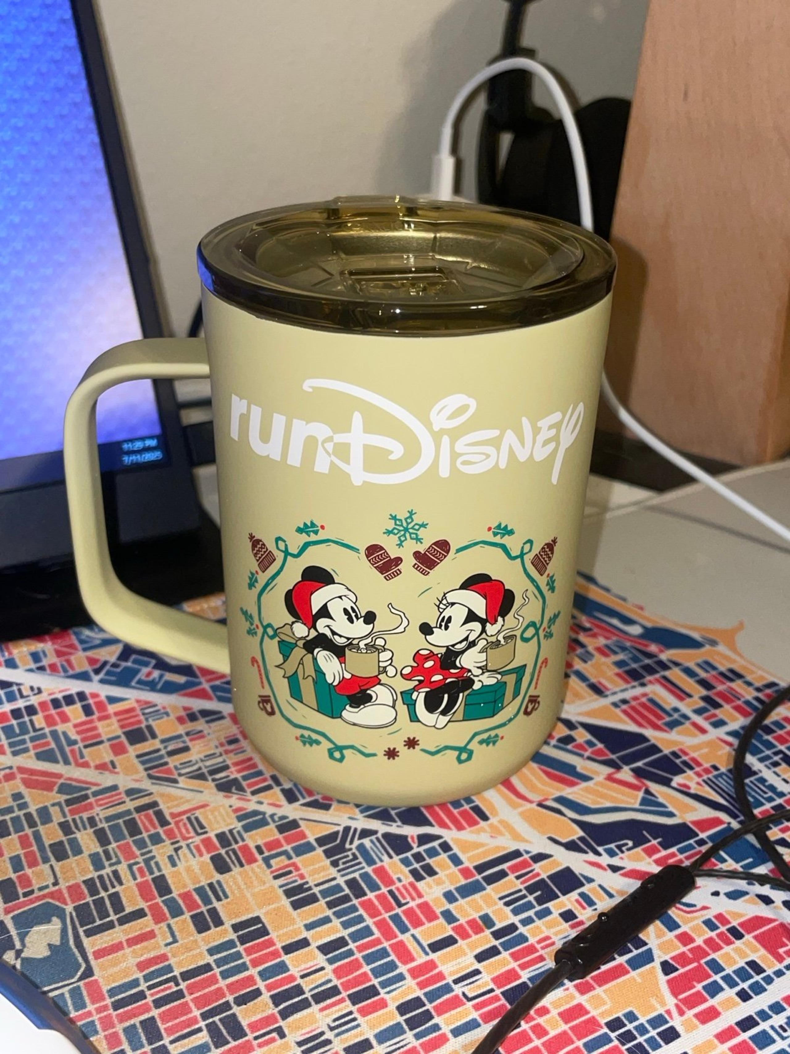 runDisney 12Ks of Christmas Virtual Run Mickey & Minnie Corkcicle Mug