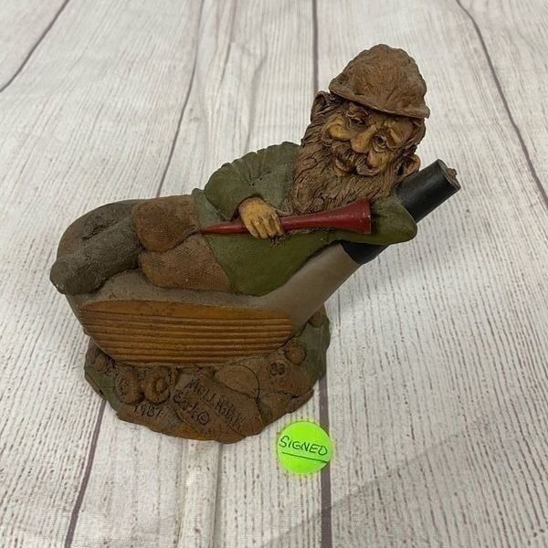 Vintage 1987 Mulligan Gnome signed by Tom Clark 5x4