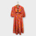 NWT FARM RIO Bright Forest Shirtdress Size Small