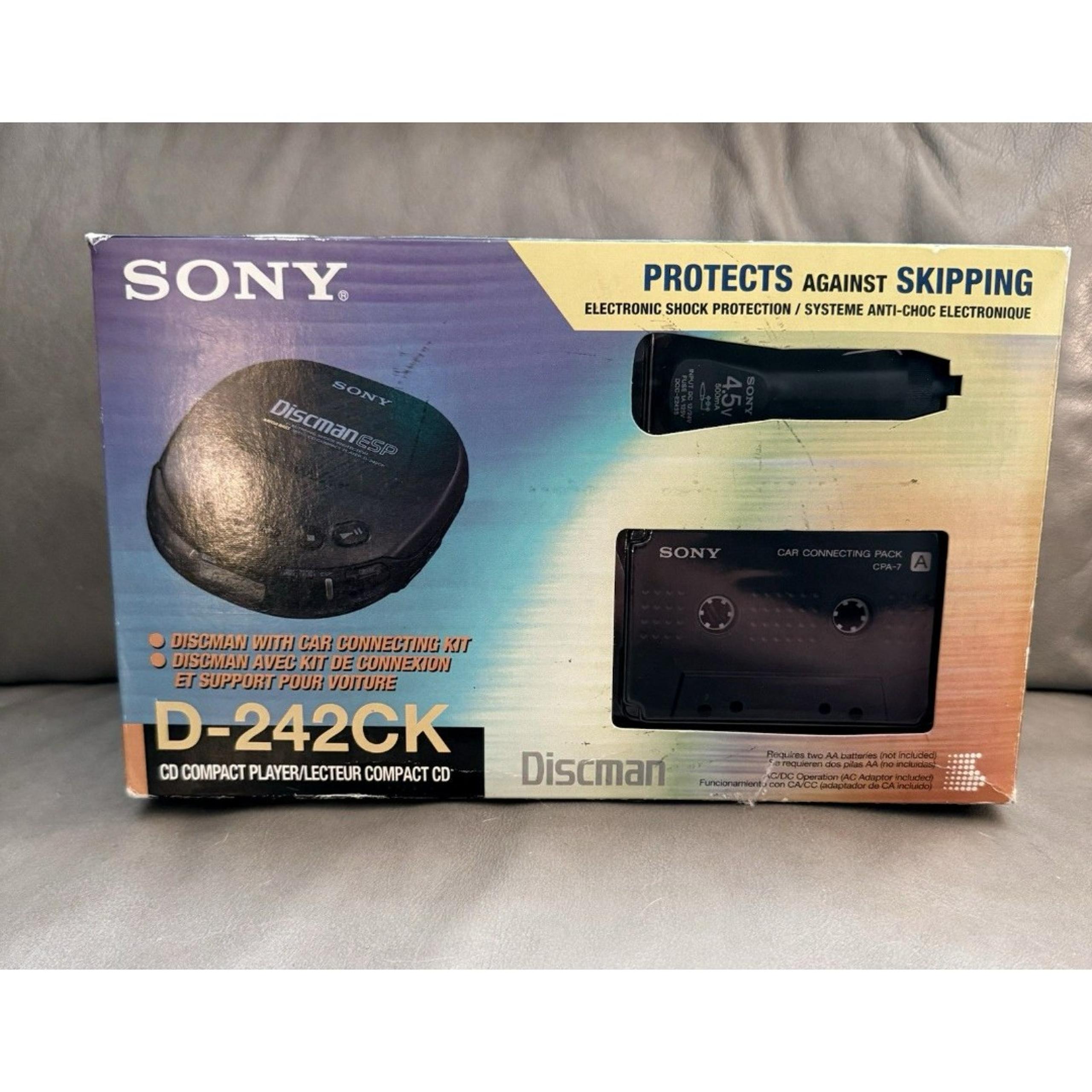 Vintage Sony D-242CK Discman ESP Portable CD Player Walkman