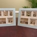 One Of A Kind 5-opening White Glass College Frame For Use On Wall Or Table.