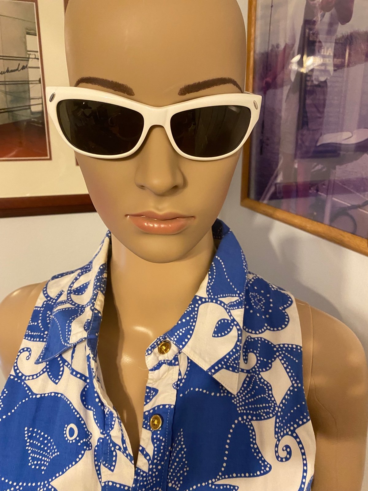 MARC JACOBS white sunglasses for women