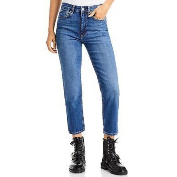 ✨ Rag & Bone Nina High Rise Shorty Cigarette Denim Jeans