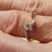 14k solid gold diamond ring