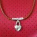 Brighton Heart Necklace on Leather Cord