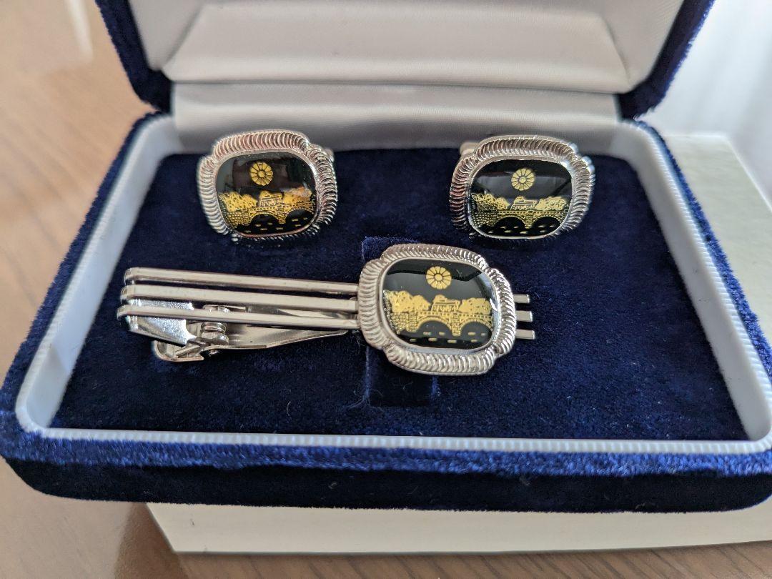 Tie Pin and Cufflinks Set