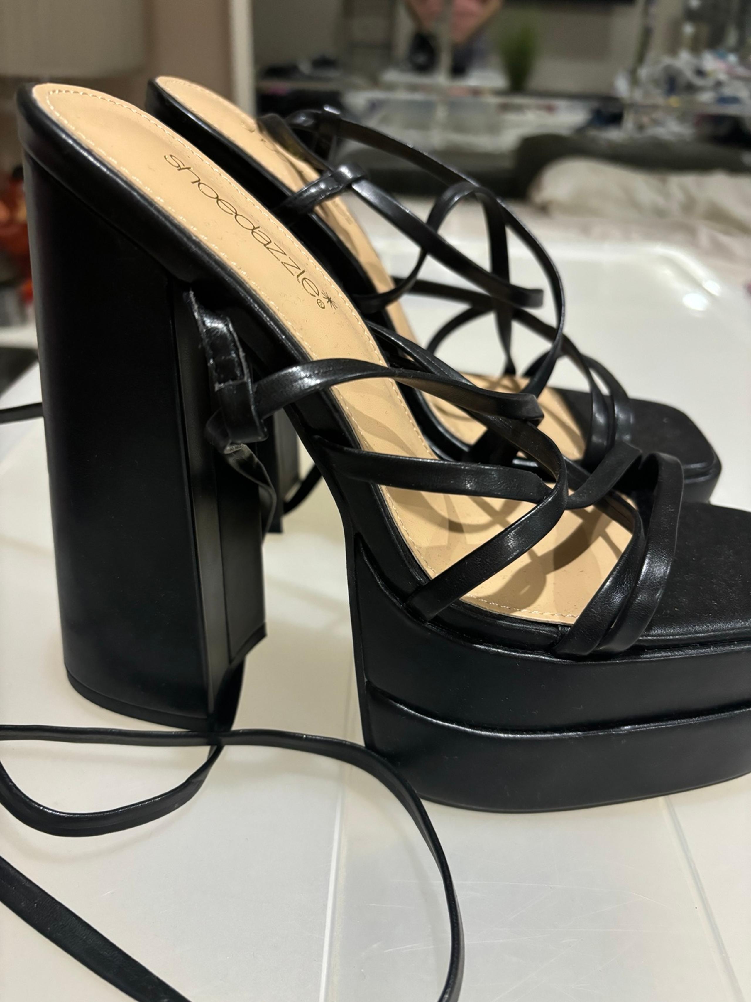 New Black High Heels 7.5