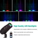 2Pcs LED Pinspot Light,4 in 1 Stage Lighting Mirror Ball Light w/ Remote Control