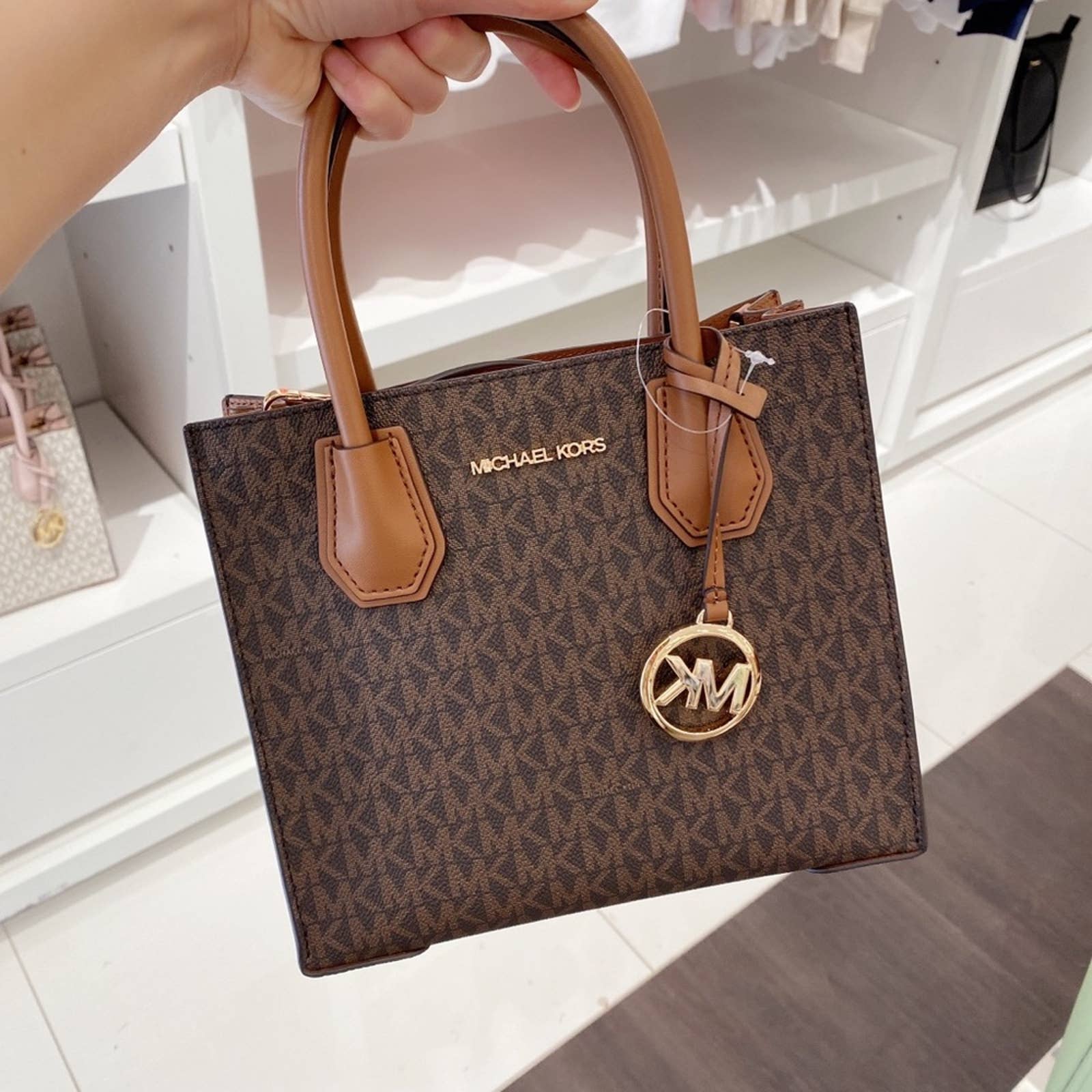 Michael Kors Mercer Medium Logo Crossbody Bag