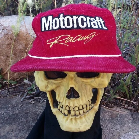 Vintage Motorcraft Racing Rope Corduroy Snap Back Hat