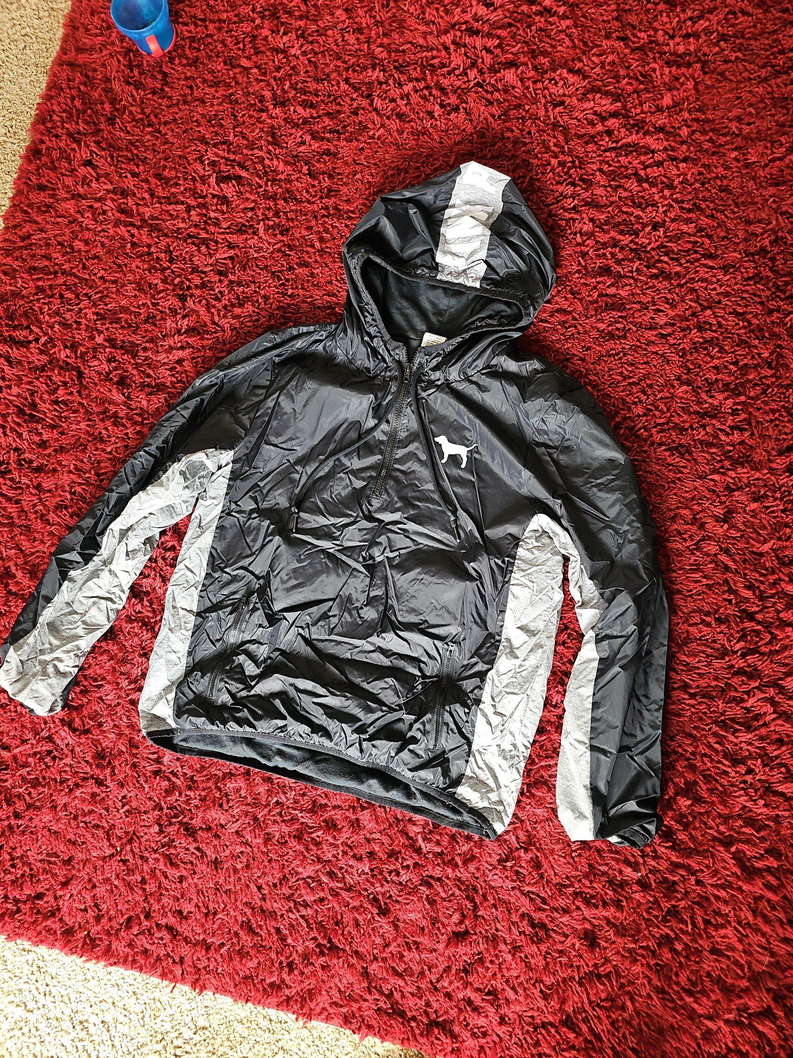 HTF RARE VS PINK half zip jacket