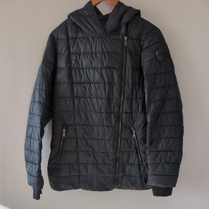 Pajar Canada Puffer Jacket Womens M Black Quilted Down Thinsulate Packable Coat