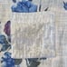 Ali Miles Lagenlook Top Floral Chambray Sequins Roll Up Tab Sleeves Petite Large