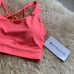 NWT Athleta Ultimate Camo Coral Pink Yoga Running Sports Bra High Impact 34C