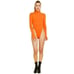 Spandex Mock Neck High Qaulity Bodysuit