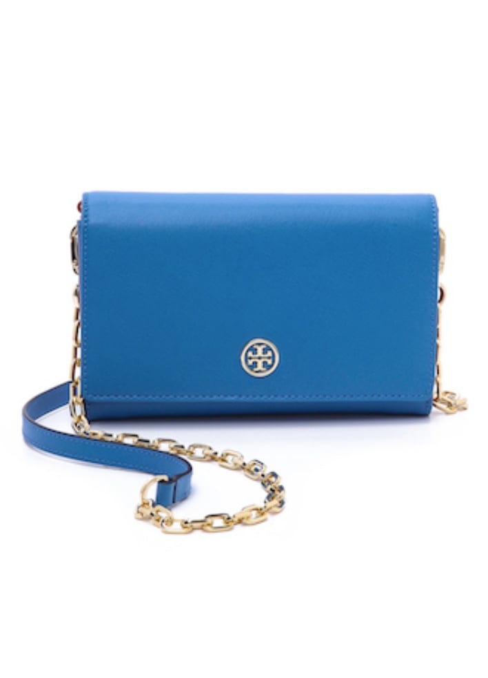 TORY BURCH ROBINSON LEATHER CHAIN WALLET Bloomingdale’s