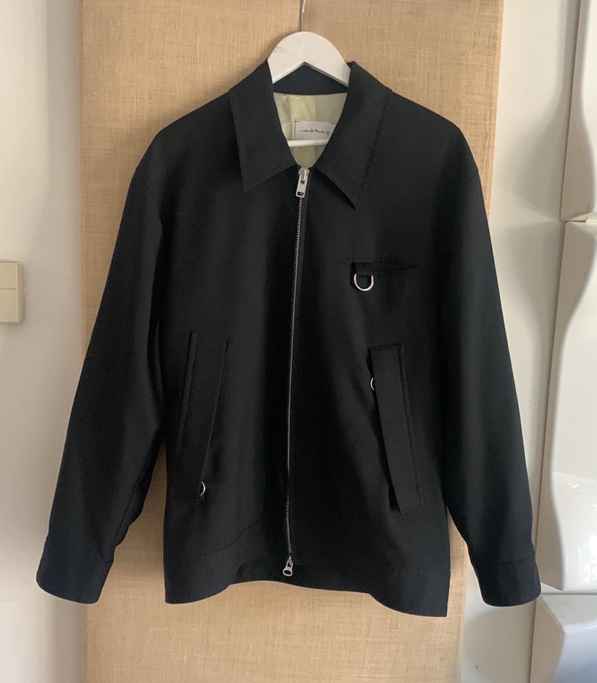 Like new Song For The Mute back patch zipper bomber Features back pint panels ,