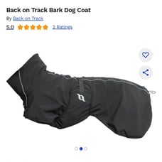 Back on Track Bark Dog Coat
