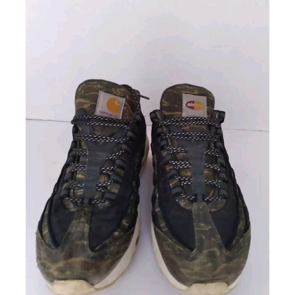 Carhartt x Nike Air Max 95 Camo Sneaker Streetwear Collaboration Limited Edition