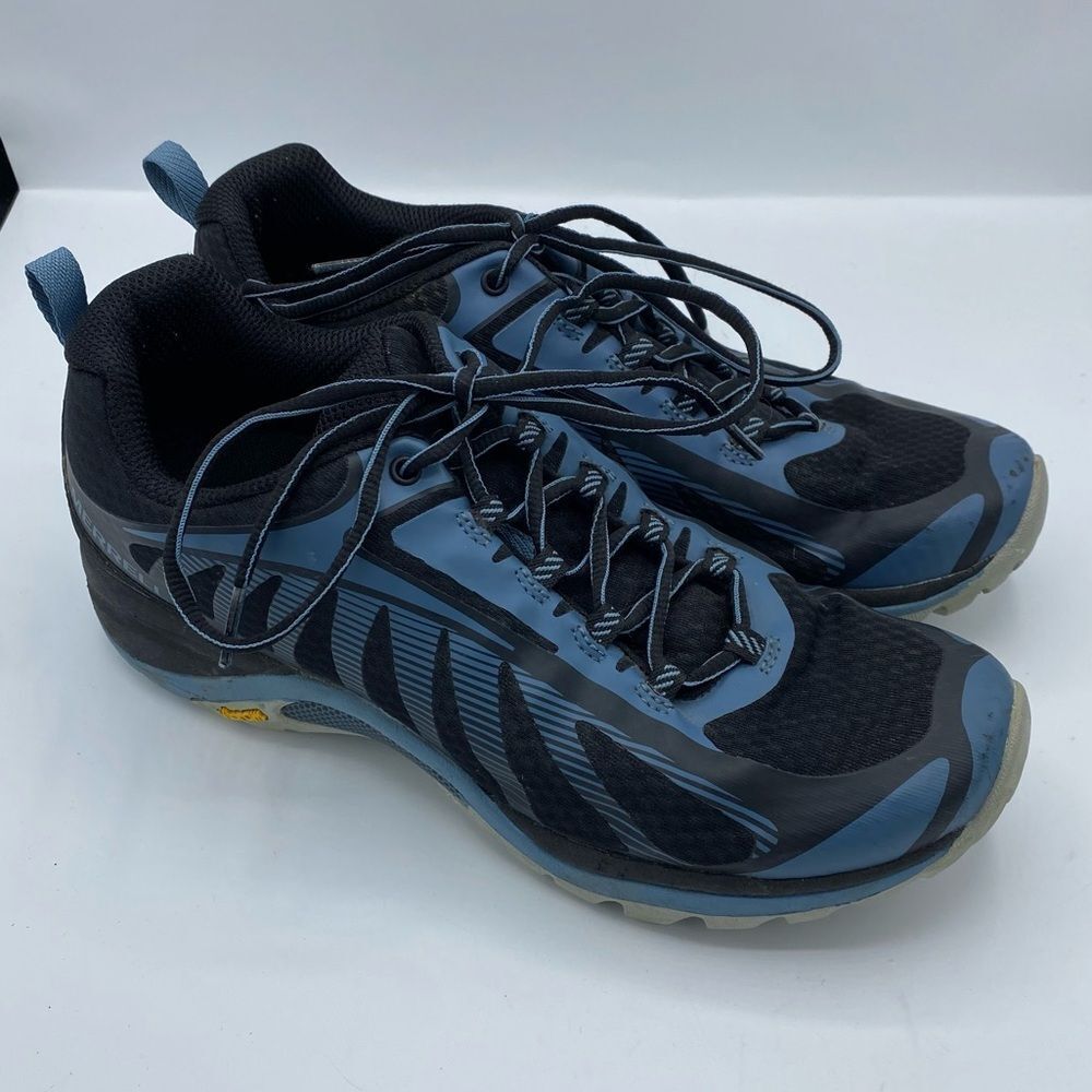 Merrell Women's Siren Edge 3 Black/Bluestone Hiking Shoe sneaker J034432 Size 10