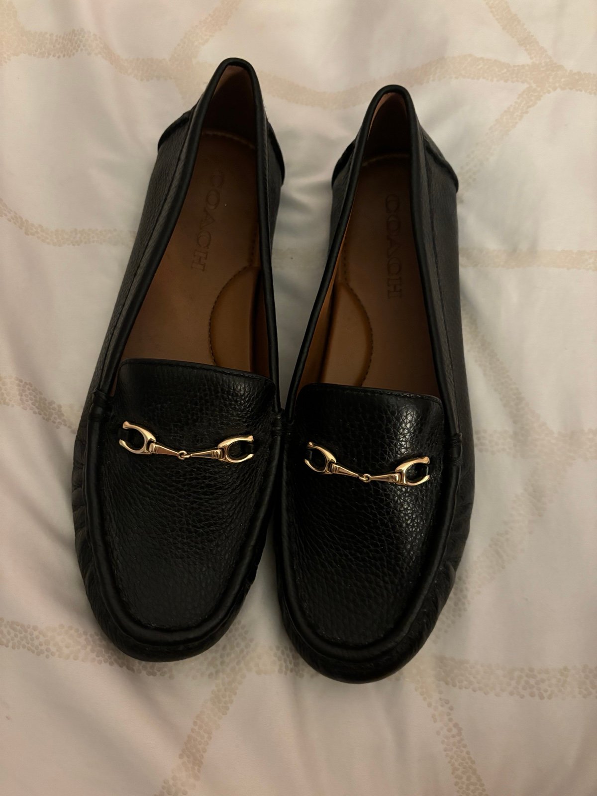 COACH MAVIS LEATHER LOAFER 黒 5C Coach Mavis Loafer
