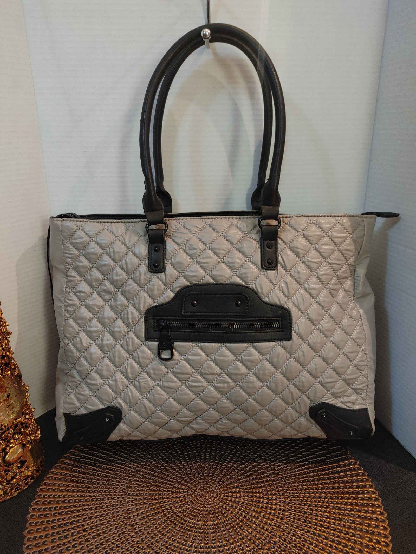 Steve Madden Quilted Nylon Overnighter