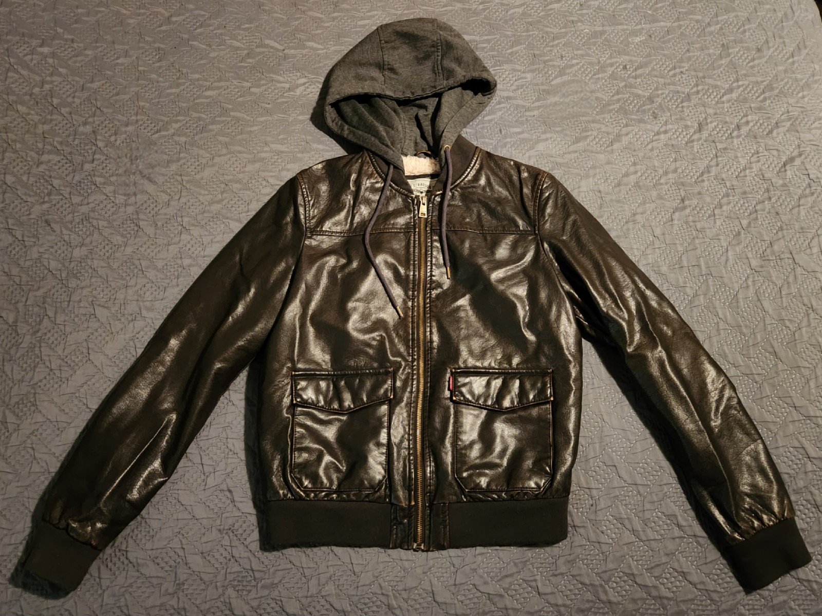Women's Levi Strauss Faux Leather Sherpa-lined Jacket Small