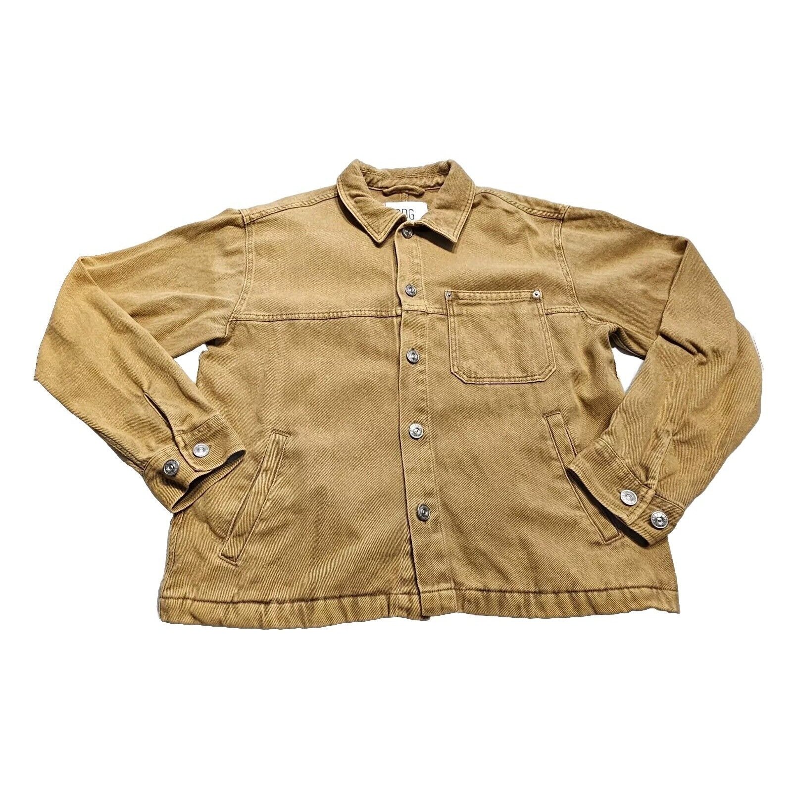 Urban Outfitters yellow gold denim jacket, size M BDG Button Up
