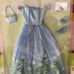 Vintage Barbie 2003 GLAMOUR FASHION New Blue Daisy Dress Outfit #8190 #B8190