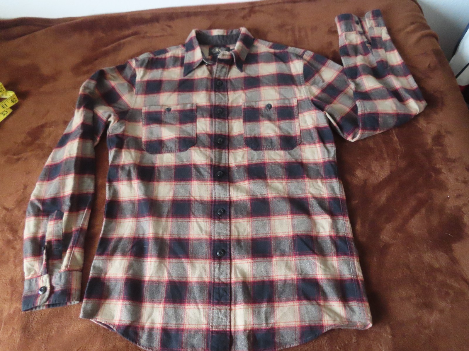 RRL Western Ombré Plaid Flannel slim fit Shirt M