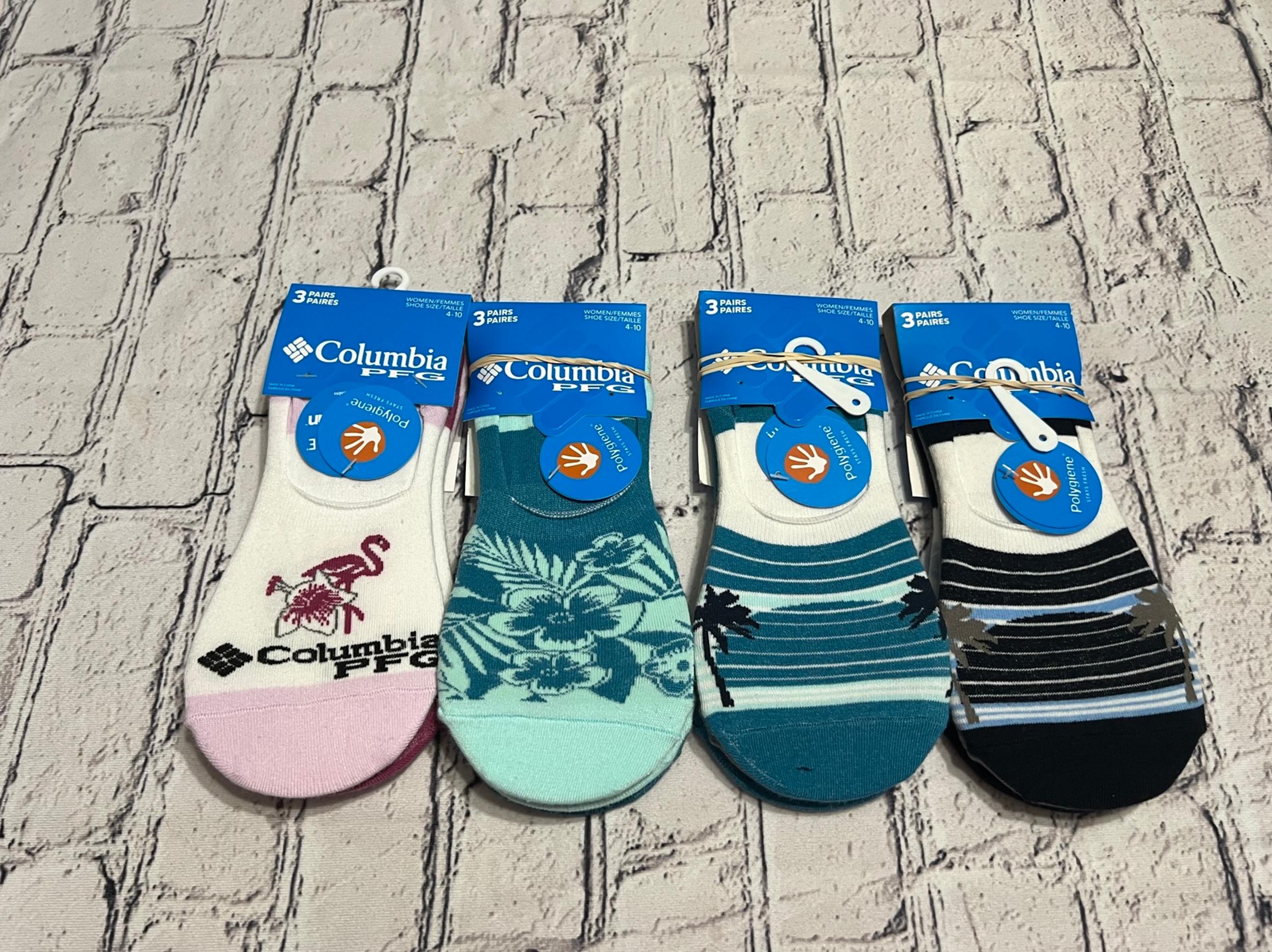 Columbia Women’s Polygiene BioStatic liner socks size 4-10