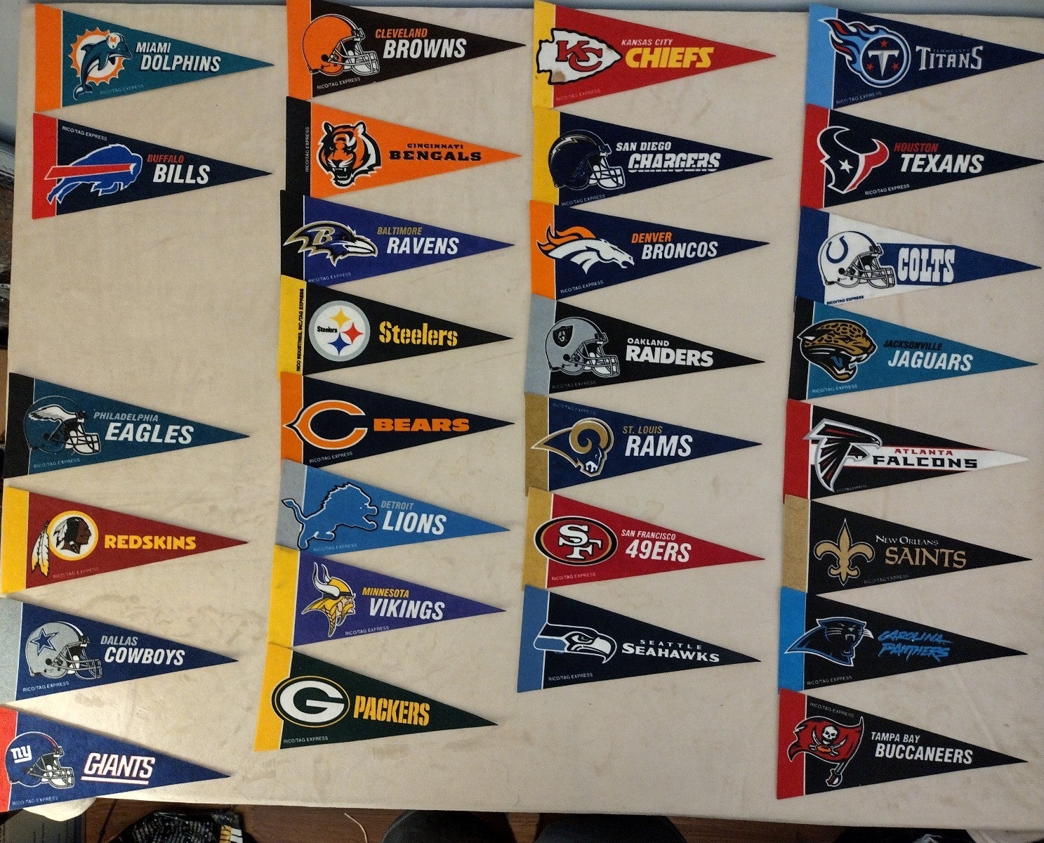 NFL Team Pennants
