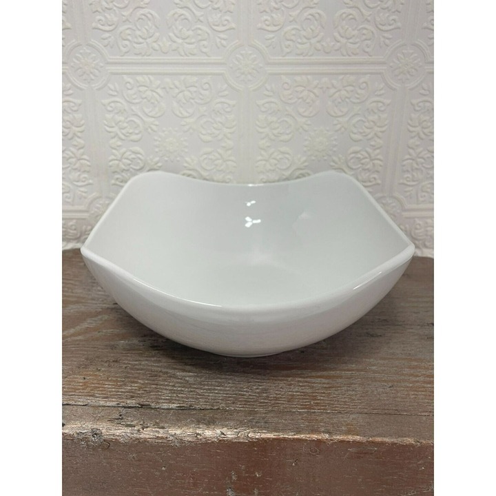 Vintage Iti Porcelain 8 x 8 White Square Rice Bowl Dish