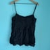 Juicy Couture Linen Strappy Buttoned Lace Trim Pleated Cami Top 12 Jessica Alba