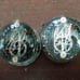 Pair Rare Nixie Tube End view circular Burroughs B50x4