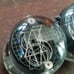 Pair Rare Nixie Tube End view circular Burroughs B50x4
