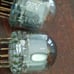 Pair Rare Nixie Tube End view circular Burroughs B50x4