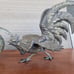 Rare Vintage Brass Chickens
