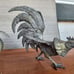 Rare Vintage Brass Chickens