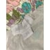 BEAUTIFUL Jennifer & GRACE Teacup White” Floral Pink Tiered Lace Ivory Slip Skir