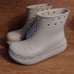 Crocs Adult Crush Waterproof Lightweight Boot Bone Women's Size 10 Men's Size 8