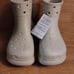Crocs Adult Crush Waterproof Lightweight Boot Bone Women's Size 10 Men's Size 8
