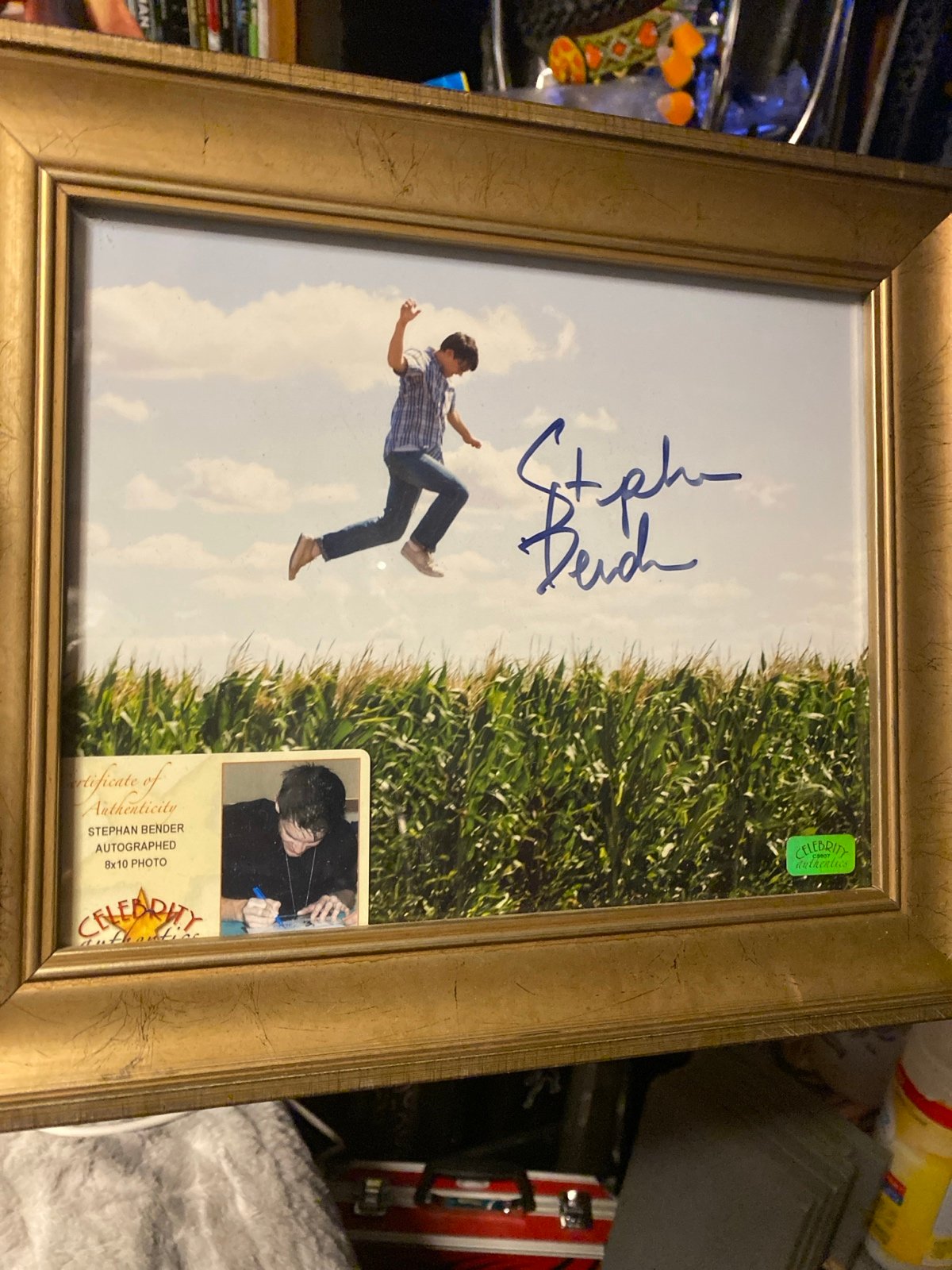 Stephan Bender Autographed Superman Returns Jump 8x10 Photo - comes with COA