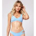 L*Space One Wave Bikini Top in Aurora Electric Blue Reversible Size Small NWT