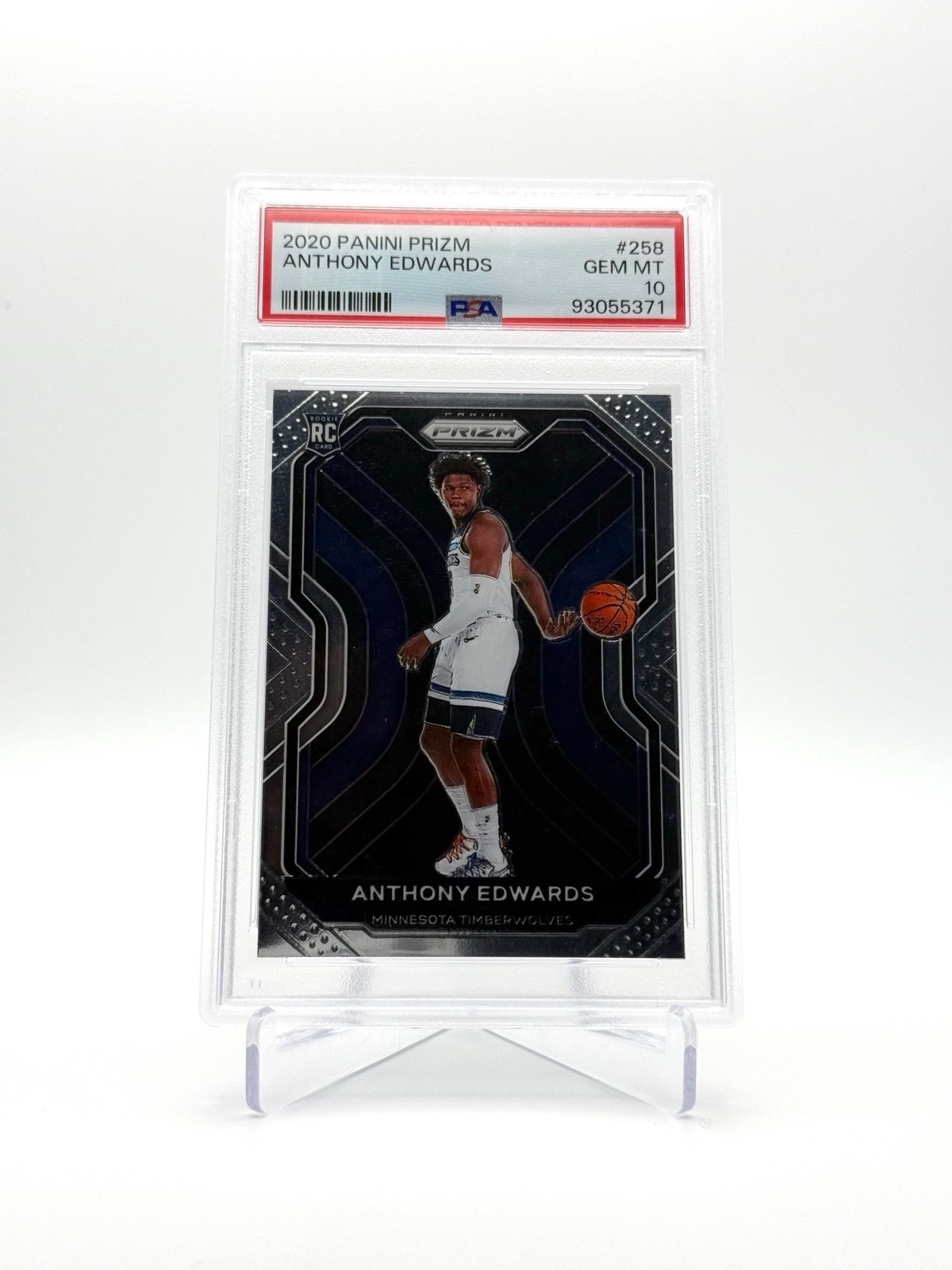 Anthony Edwards Prizm Rookie PSA10