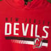 NHL Hockey New Jersey Devils Hoodie Sweatshirt Mens Size Medium Graphic Print US
