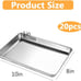 20 Pieces Baking Sheet Pan Baking Pan Oven Tray for baking-G3DF