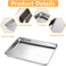 20 Pieces Baking Sheet Pan Baking Pan Oven Tray for baking-G3DF