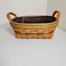 Longaberger handwoven Autumn Reflections Small Daily Blessings Basket Liner